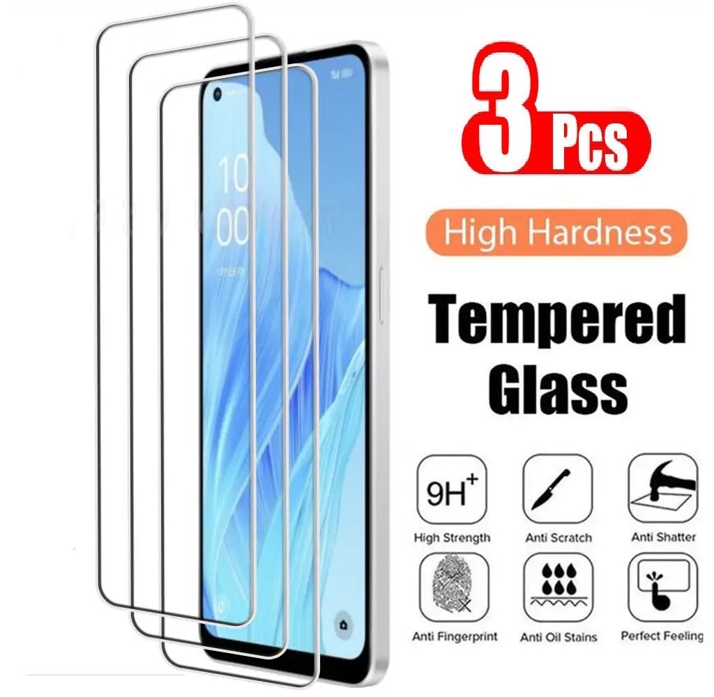 Oppo A78 - 3Pcs Tempered Glass For OPPO A55
