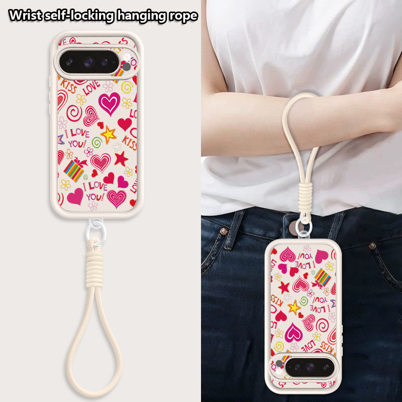 Love Hearts Pattern Phone Case - Google Pixel 8A recension och pris