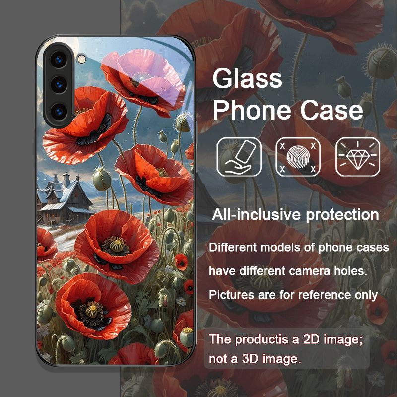 Retro Poppy Flower Bloom Hot R - Samsung Galaxy S24 recension och pris