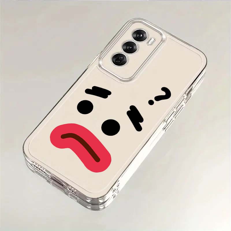 Cartoon cute emoji pattern Cas - Oppo A78 recension och pris